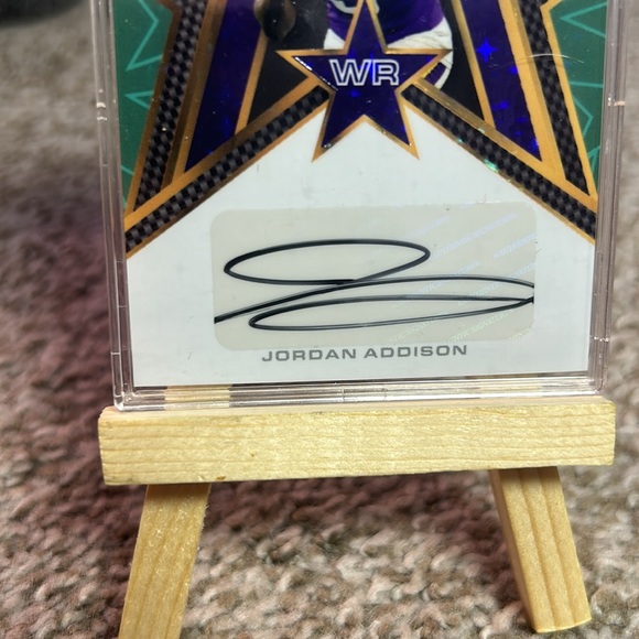 Jordan Addison Wild Card Mania Rookie Autograph 4/5 #AMS-A Minnesota Vikings - Picture 2 of 4